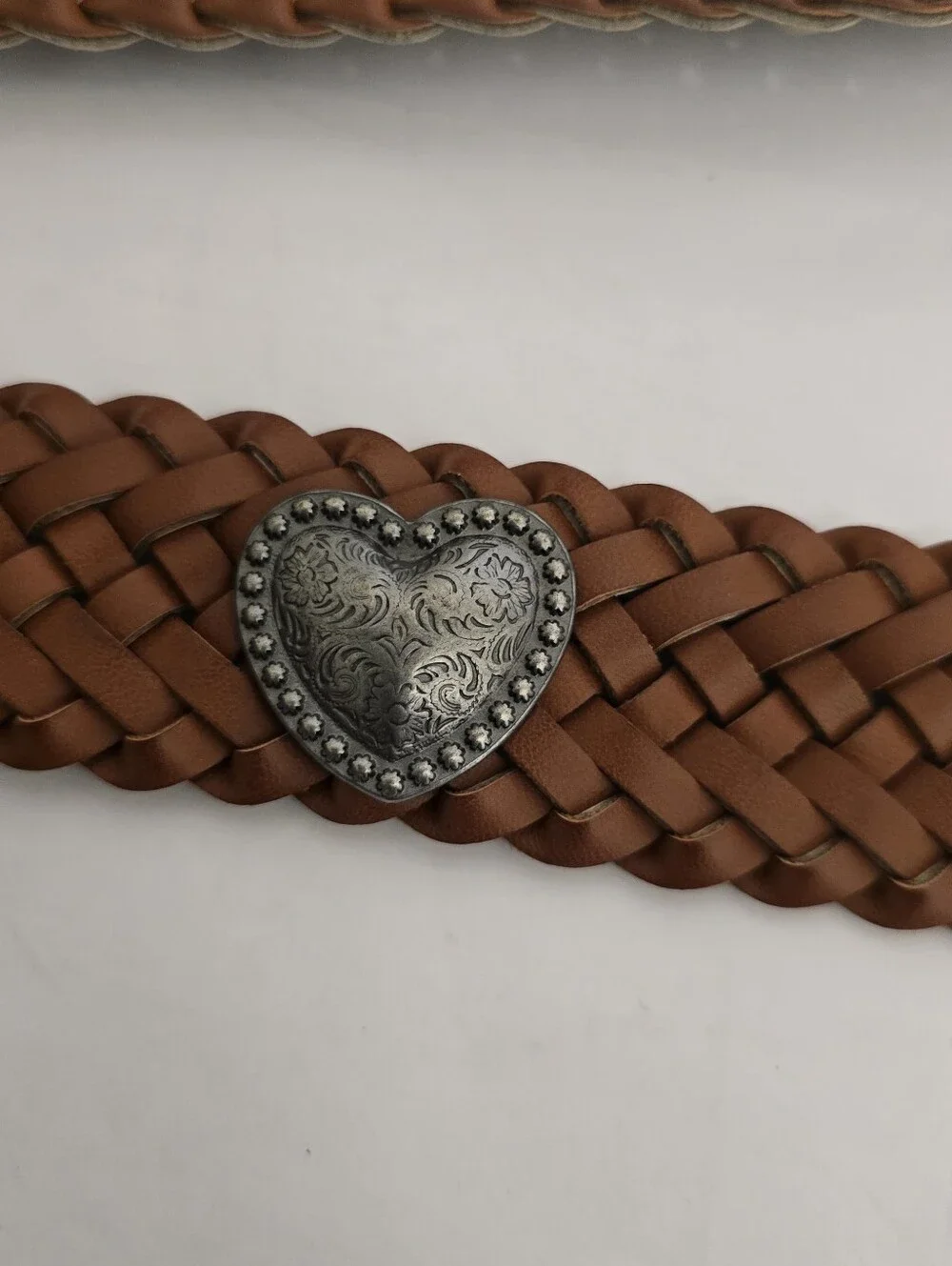 new ALTAR'D STATE S/M Braided Western Boho Concho Belt Antique Accents